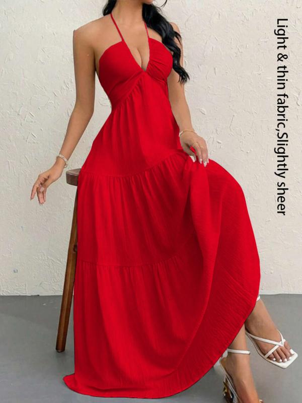 Sundream Halter Maxi Dress in sunshine yellow