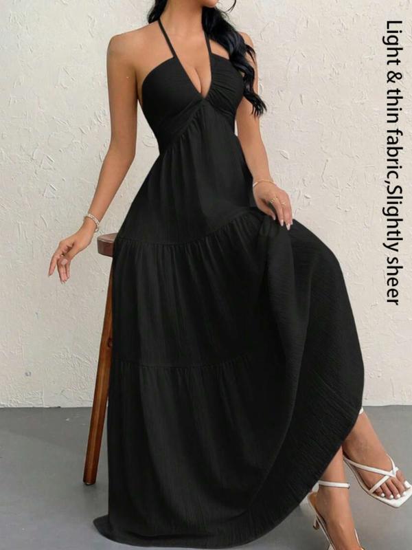 Sundream Halter Maxi Dress detail view