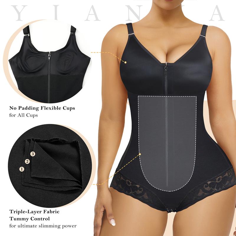 Sculpt & Lift Full Body Shaper in black, front view